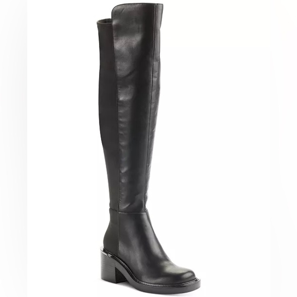 DKNY Women's Dina Over-the- Knee Zip Dress Boots